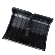 Лопата снеговая с планкой без черенка d=32 мм 500*390 мм