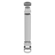 Слив гофра для унитаза армированный 280-560мм T928