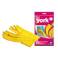 Перчатки латексные "York" прочные, размер S