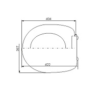 Сиденье к унитаза Уклад Комфорт, белое