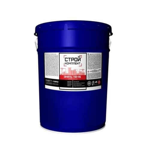 Эмаль универсальная ПФ-115 СТРОЙКОМПЛЕКТ 20кг желтая