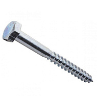 Шуруп сантехнический глухарь 6х90мм цинк 2шт/пакет