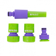 Набор для подключения шланга Palisad 3/4 распылитель 3 адаптера к распылителю