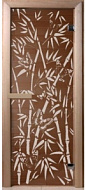 Дверное полотно Бамбук и бабочки 1900*700*6мм  коробка хвоя