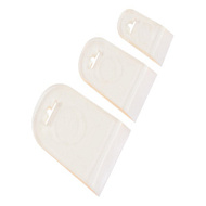 1016-H3_z01 Набор шпателей  резиновые, белые, 3 шт: 40/60/80 мм