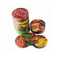 Крышка для консервирования Твист-Офф-66 мм, жесть, винтовая, литография, набор 20 шт., микс