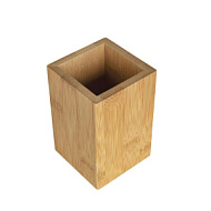 B4439-2 Стакан для щеток Аквалиния Wood, бамбук