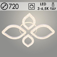 Люстра K38555/2+2 WT белый/золото LED 96W+22W 3000K-6500K ПДУ диммер d720, 24