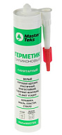 Герметик силиконовый MasterTeks, санитарный, белый, 260мл