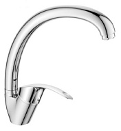 DR71021 Смеситель для кухни Decoroom, хром, высокий излив, латунь