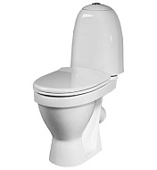 Унитаз-компакт Sanita Виктория эконом, белый, 1 режим, полипропилен, арматура Уклад