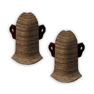 291 Угол наружный Лексида с крепежом 55мм Орех (2шт/блистер)