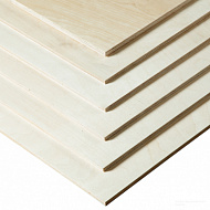 Фанера 1525*1525 * 12мм, сорт 4/4