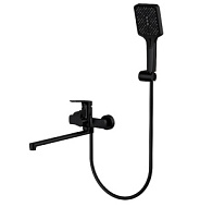 S30.22.06 Смеситель универсальный для ванны, черный Splenka