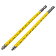 57510 Биты кованые, сталь S2, односторонние 150 мм PH2, Профи 2 шт., блистер