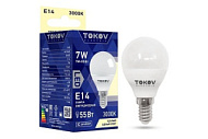 Лампа светодиодная 7Вт G45 3000К Е14 176-264В TOKOV ELECTRIC TKE-G45-E14-7-3K