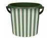 Ведро 10л СИЕСТА Полоска теплая хвоя
