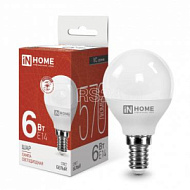 530184 Лампа светодиодная LED-ШАР-VC 6Вт шар 4000К нейтр. бел. E14 570лм 230В IN HOME 4690612020518