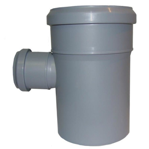 Тройник PP серый Дн110х50 87,5° (40) Valfex  24110050