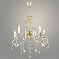 Люстра NH6178/5 GD золото/хрусталь 5х60W E14 d585 h870, QH23