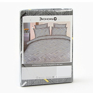 Комплект постельного белья "Экономь и Я"  2 сп "Штрих"  60г/м2, микрофибра