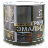 Грунт-эмаль 3 в 1 РАДУГАМАЛЛЕР  зеленая 1,9 кг