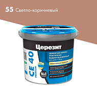 Затирка для швов СЕ 40 светло-коричневый Церезит 2кг