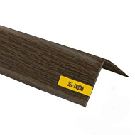 Угол ПВХ 20мм*20мм*2700мм каштан текстурированный(25шт)
