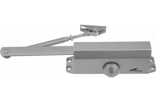 Доводчик дверной `ЧИБИС`  60-80кг (серебро)