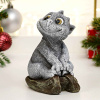 Фигура "Дракончик Чика" серая, 7х8х13см