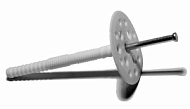 Дюбель для теплоизоляции 10*90мм с метал. гвоздем 50шт/пакет