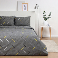 Комплект постельного белья "Экономь и Я"  2 сп "Штрих"  60г/м2, микрофибра