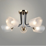 Люстра K2123/5 BK+FGD черный/золото 5x40W E27 d600 h220, QH23