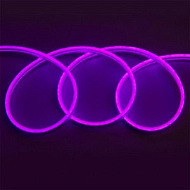 Лента светодиодная General 12V 9.6W/m IP67 5м  неон гибкий розовый