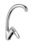 Смеситель для кухни Decoroom, хром, высокий излив DR70021