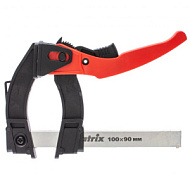 20734 Струбцина Matrix, реечная быстрозажимная,100х90х195 мм, штанга 5х20мм