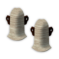 229 Угол наружный Лексида с крепежом 55мм Дуб латте (2шт/блистер)