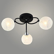 Люстра XA1331B/3 BK+CR черный/хром 3х60W E27 d560 h230, HN24