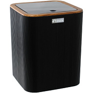 Ведро для мусора Fixsen Black Wood, черный, 5л