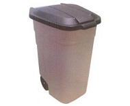 Бак (контейнер) для мусора 110л с крышкой на колесиках