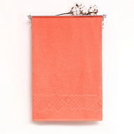 9506120 Полотенце махровое Flashlights 100Х150см, цвет коралловый, 295г/м2, 100% хлопок