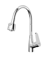 K1005C Смеситель для кухни AWP Meseli-2 с гибким изливом и двухфункциональным аэратором, хром