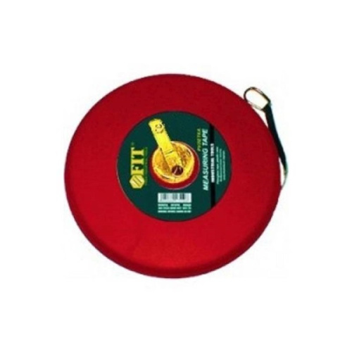 17550 Рулетка FIT фиброглассовая лента, красная 50 м