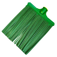 Метла пластмассовая без черенка плоская №3 340х260 мм широкая