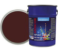 Грунт- эмаль по ржавчине Простокрашено 5кг шоколадная