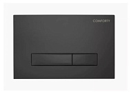 CF5097HCB Кнопка для инсталляций Comforty Blick с рамкой универсальная,матовая чёрная
