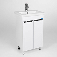 VLIM50CO-T2ST Тумба-умывальник напольная Viant Лима с раковиной Como 50 500x850x400 мм, 2 двери