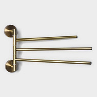 Держатель для полотенец 3 спицы Stölz basic Bronze, 34,5 х 20 х 5 см, бронзовый