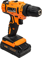 Дрель-шуруповерт аккумуляторная Вихрь ДА-24Л-2К 72/14/18