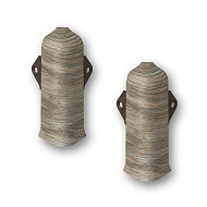 215 Угол наружный Лексида 80мм с крепежом Дуб снежный (2шт/блистер)